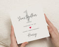 1st Anniversary Card, Personalised Anniversary Card, Anniversary Card for Him, Anniversary Card for Her, One Year Anniversary Card