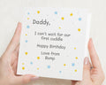 Birthday Card for Daddy, Birthday Card from the Bump, First Birthday Card for Dad, Cute Birthday Card for Him, Daddy to Be Card