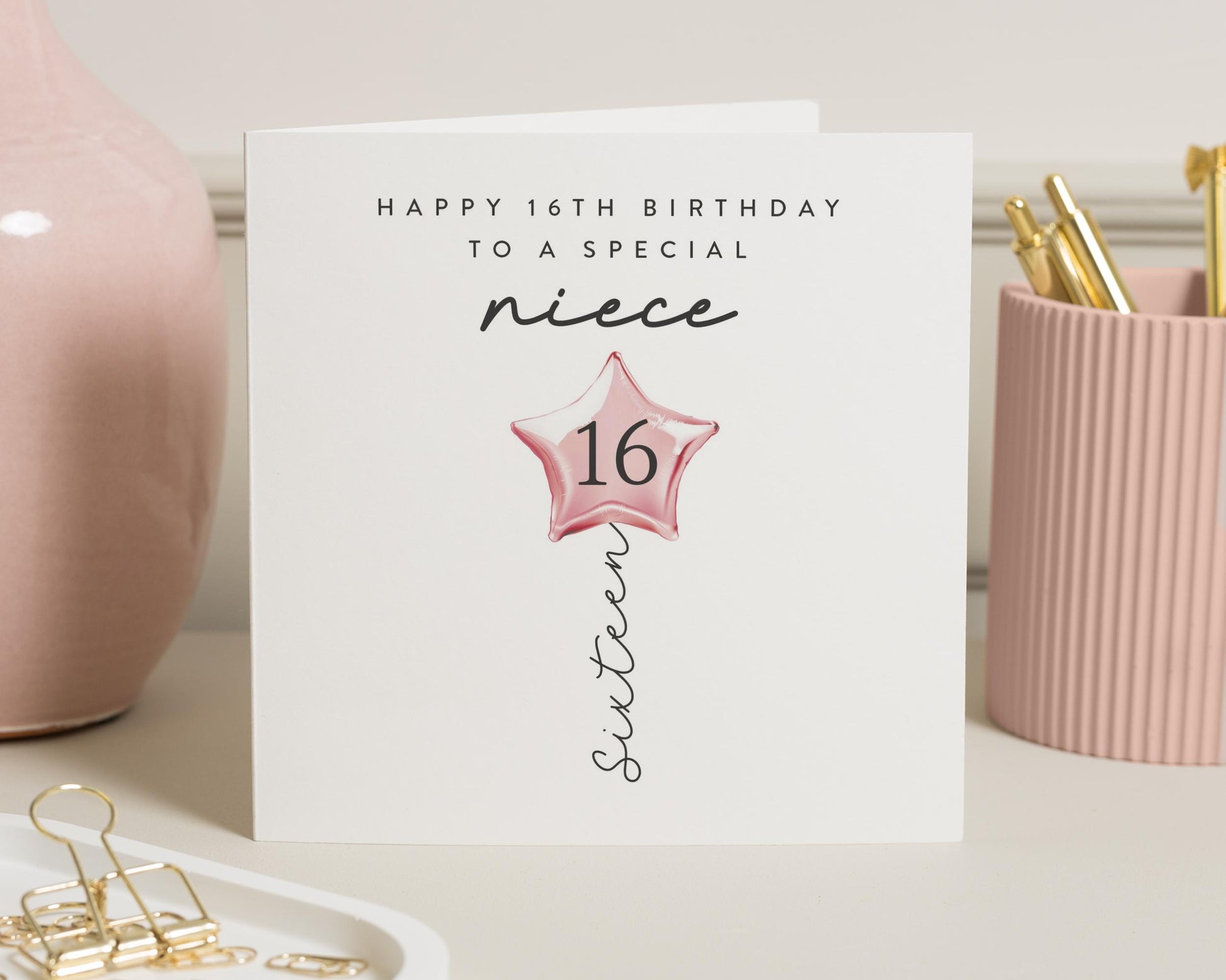 16th Birthday Card for Niece, Special Niece Birthday Card, Sixteen Birthday Card, Personalised 16th Birthday Card for Girl