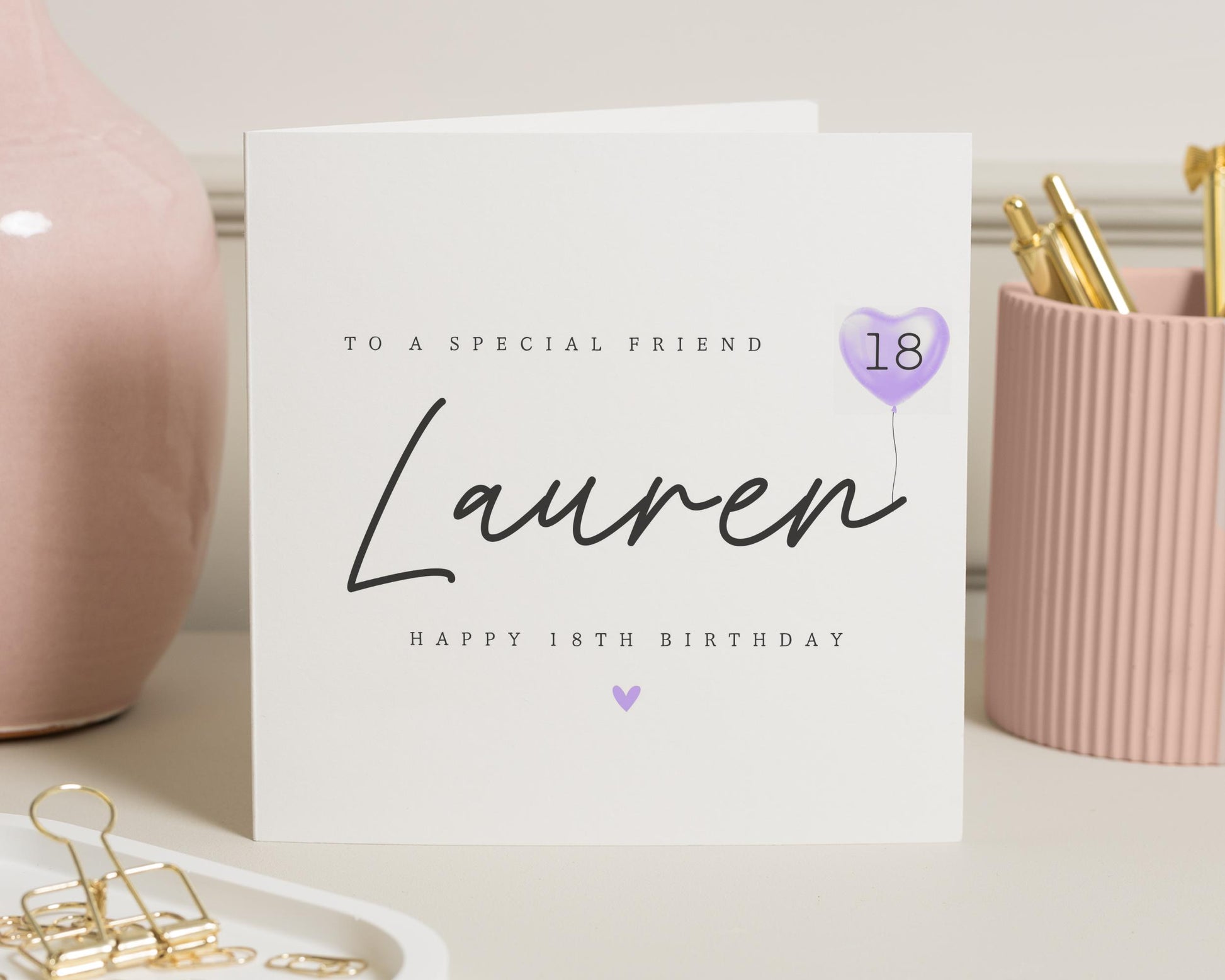 18th Birthday Card for Friend, Personalised Birthday Card, Birthday Card for Her, Special Friend Birthday Card, 18th Birthday Card