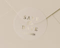 Save The Date Sticker, Gold Foil Save The Date, Wedding Save The Date, Personalised Wedding Sticker, Custom Date Sticker