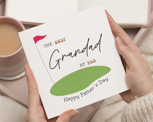 Fathers Day Card for Grandad, Grandad Fathers Day Card, Golf Card for Grandad, Best Grandad by Par, Fathers Day Card for Him