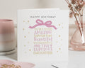 Birthday Card for Daughter, Daughter Birthday Card, Birthday Card for Her, Personalised Daughter Card, Cute Birthday Card