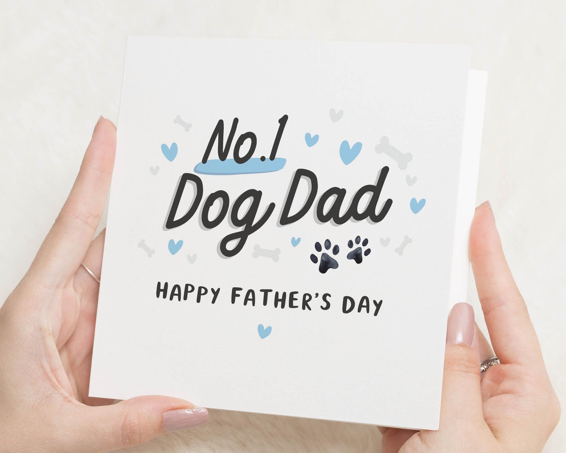 Fathers Day Card from the Dog, Dog Dad Fathers Day Card, No 1 Dog Dad Card, Fathers Day Card for Him, Cute Fathers Day Card