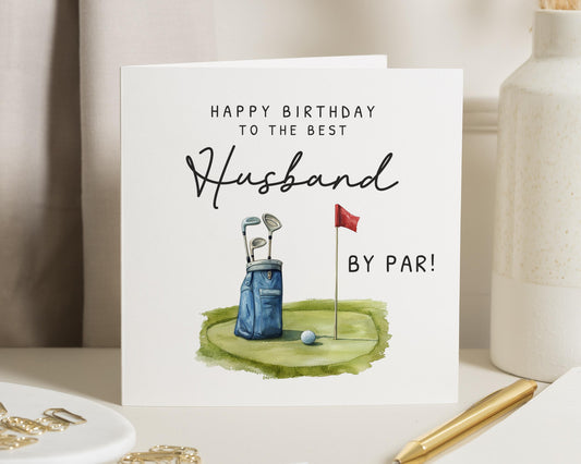 Birthday Card for Husband, Husband Birthday Card, Golf Birthday Card, Birthday Card for Him, Funny Husband Card, Golf Lover Card