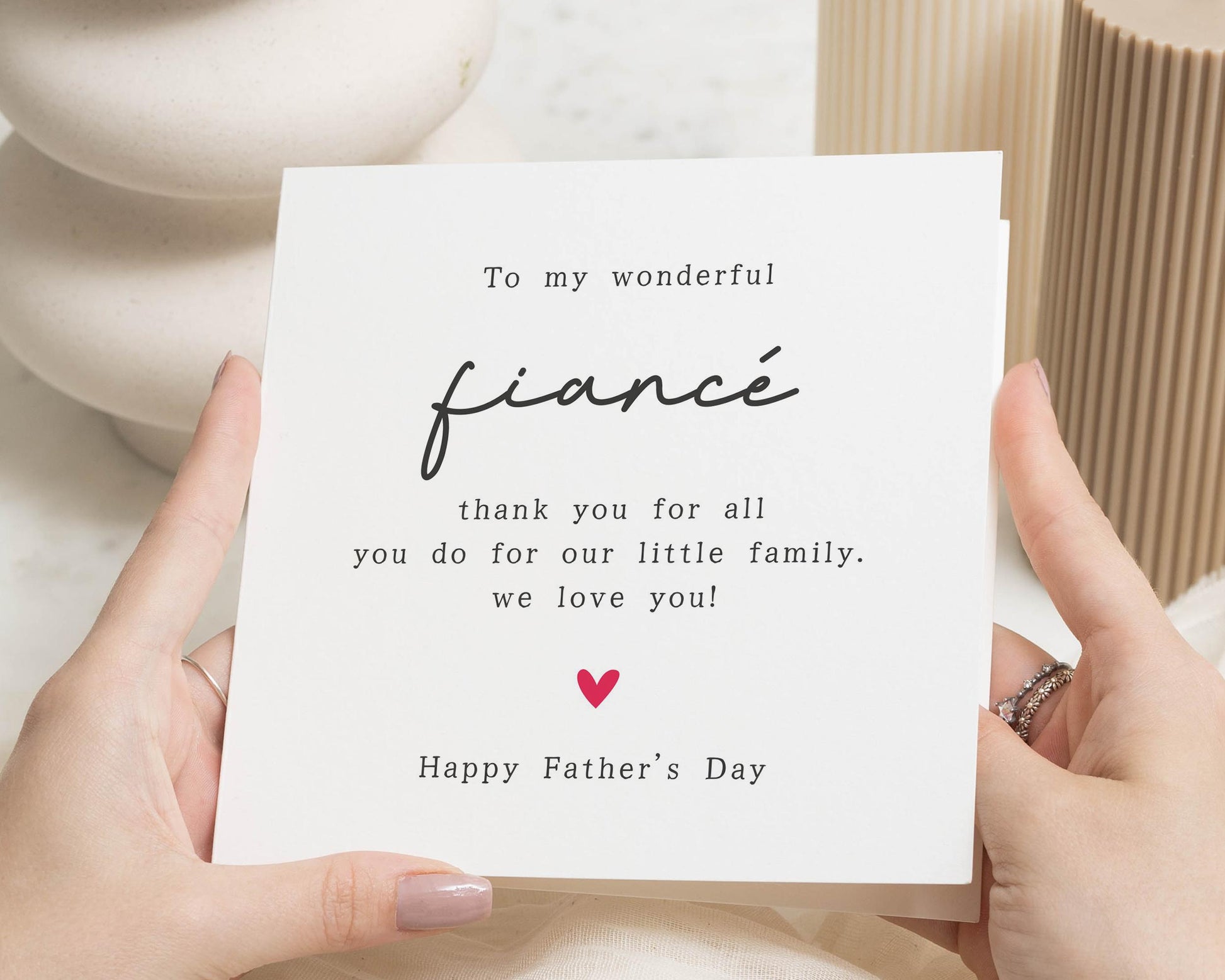 Fathers Day Card for Fiancé, Fathers Day Card from Family, Fathers Day Card for Him, Happy Fathers Day Card, Card for Fiancé