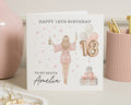 18th Birthday Card for Best Friend, Personalised Birthday Card for Her, 18th Birthday Card for Daughter, Cute 18th Birthday Card