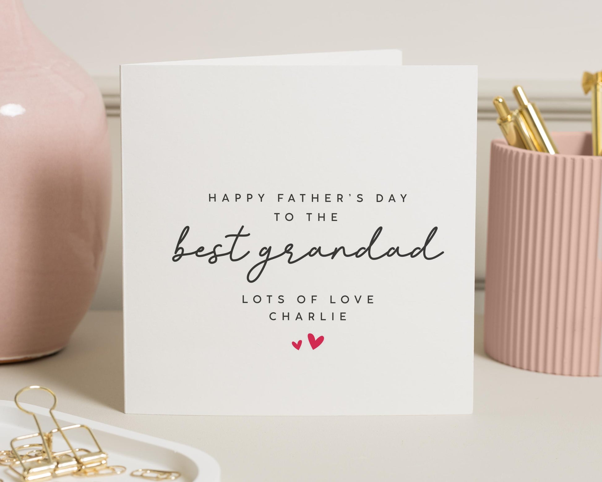 Fathers Day Card for Grandad, Personalised Fathers Day Card, Card for Grandad, Best Grandad Card, Fathers Day Card from Grandchild