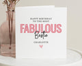 Birthday Card for Best Friend, Fabulous Birthday Card, Personalised Birthday Card for Her, Bestie Birthday Card, Birthday Card for Women