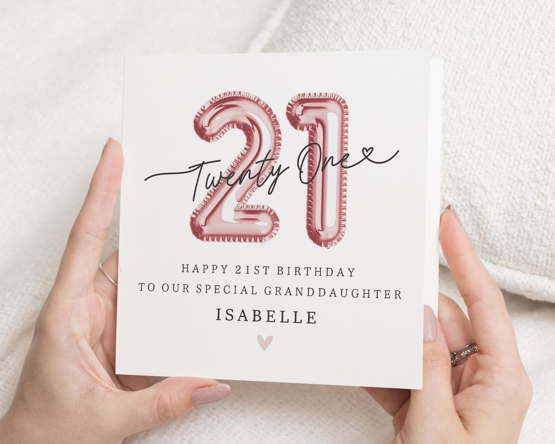 21st Birthday Card for Granddaughter, Personalised Birthday Card, Special Granddaughter Birthday Card, 21st Birthday Card for Her