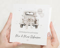 Wedding Card, Personalised Wedding Card, Congratulations Card, Mr and Mrs Card, Wedding Day Card, Custom Name Card