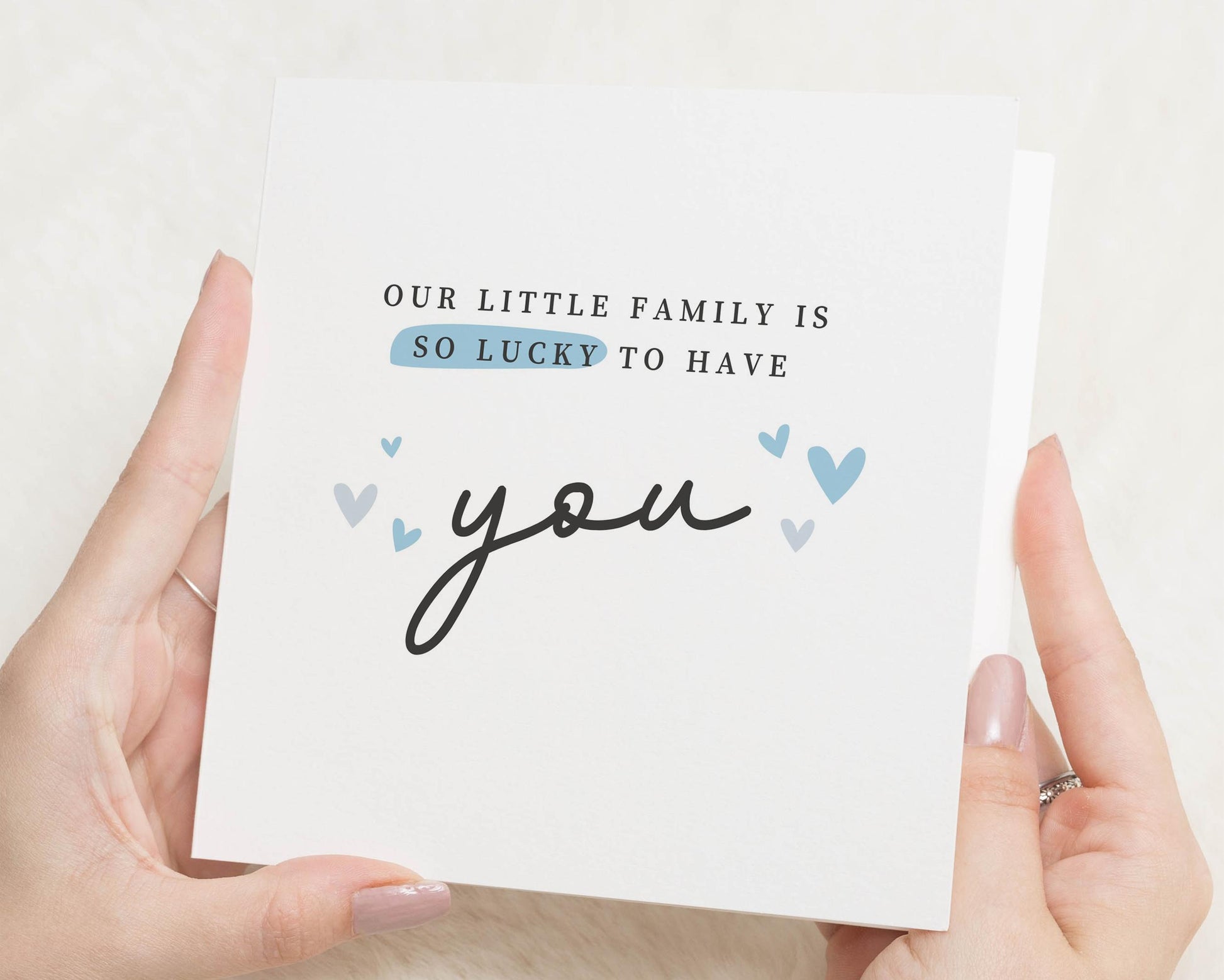 Birthday Card for Dad, Fathers Day Card, Family Card for Dad, Cute Card for Dad, Dad Birthday Card, Our Little Family Card