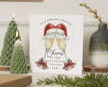 First Christmas Card for Couple, Special Couple Christmas Card, Personalised First Christmas Together Card, Champagne Christmas Card