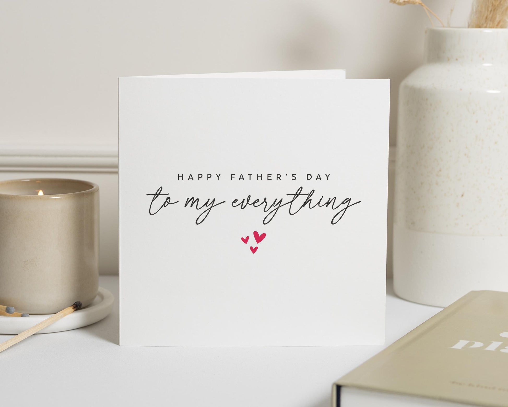 Fathers Day Card for Him, Fathers Day Card from Wife, Fathers Day Card for Husband, Romantic Fathers Day Card, To My Everything Card