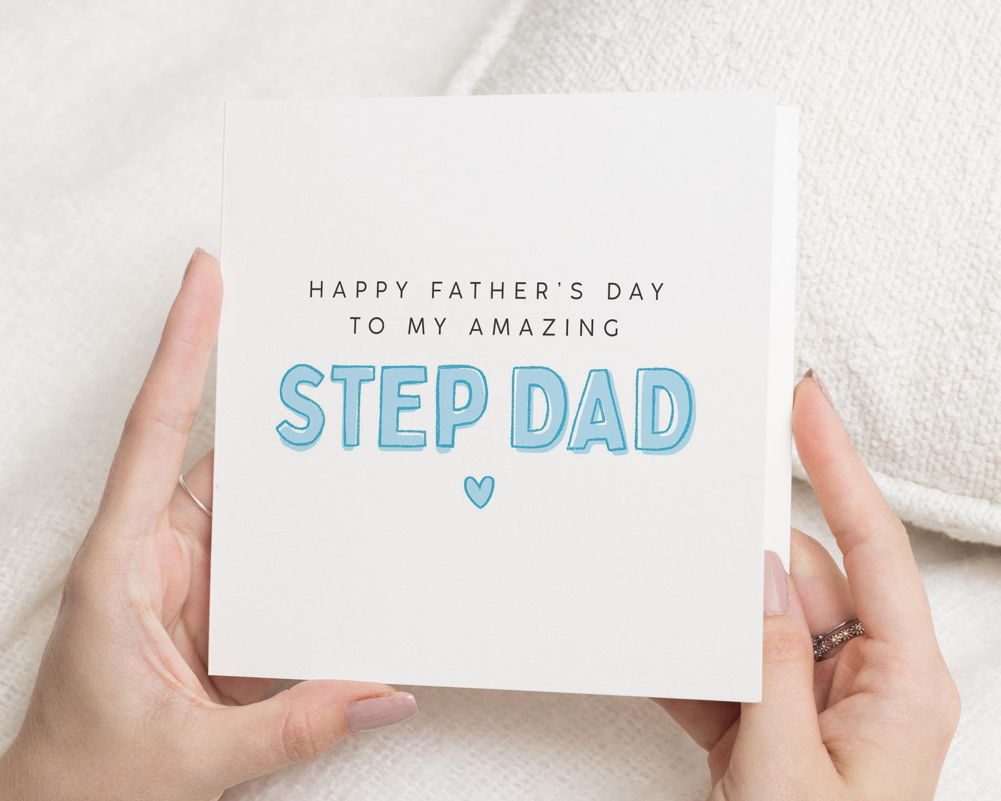 Fathers Day Card for Step Dad, Step Dad Fathers Day Card, Fathers Day Card from Stepchild, Fathers Day Card for Him, Simple Card