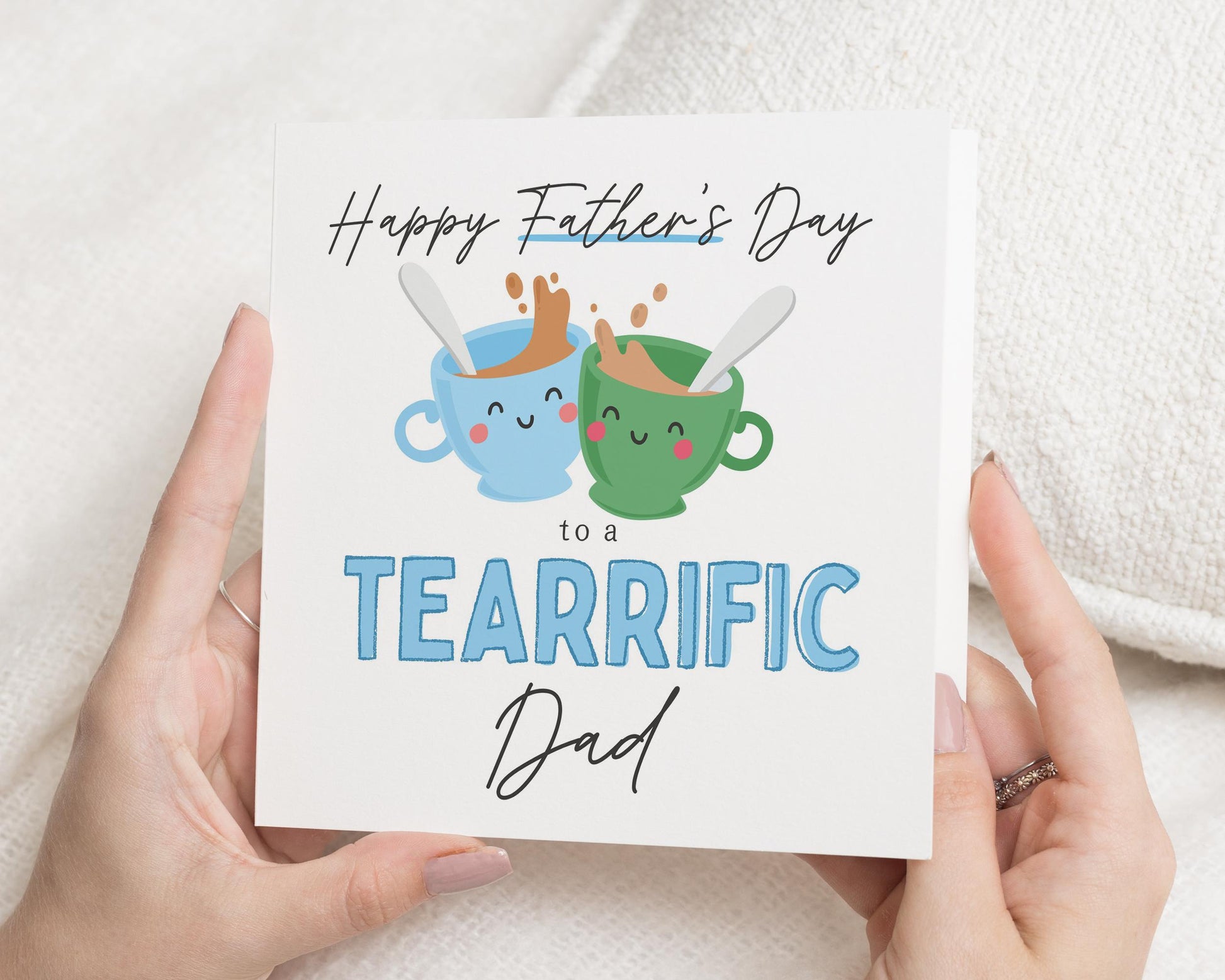 Fathers Day Card, Fathers Day Card for Dad, Tearrific Dad Card, Cute Fathers Day Card, Card for Him, Tea Pun Card, Personalised Card