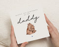 1st Birthday Card for Daddy, First Birthday Card from Baby, Daddy Birthday Card, Cute Bear Birthday Card, Personalised Card for Dad