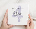 4th Birthday Card for Girl, Personalised Birthday Card, Birthday Card for Daughter, Birthday Card for Granddaughter, Age 4 Birthday Card