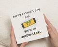 Fathers Day Card for Dad, Funny Fathers Day Card, Dad Card, Fathers Day Card from Kids, Cute Fathers Day Card, Level Pun Card