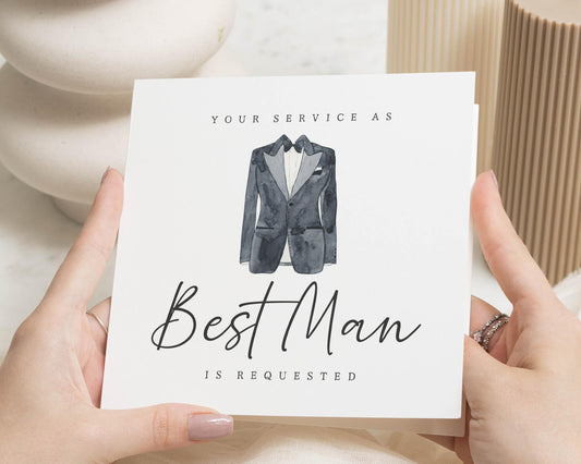 Best Man Proposal Card, Will You Be My Best Man Card, Wedding Proposal Card, Best Man Card, Groomsman Proposal Card, Wedding Card