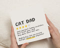 Cat Dad Birthday Card, Funny Cat Dad Card, Cat Lover Card, Birthday Card for Him, Cat Owner Card, Cute Cat Card, Cat Dad Gift