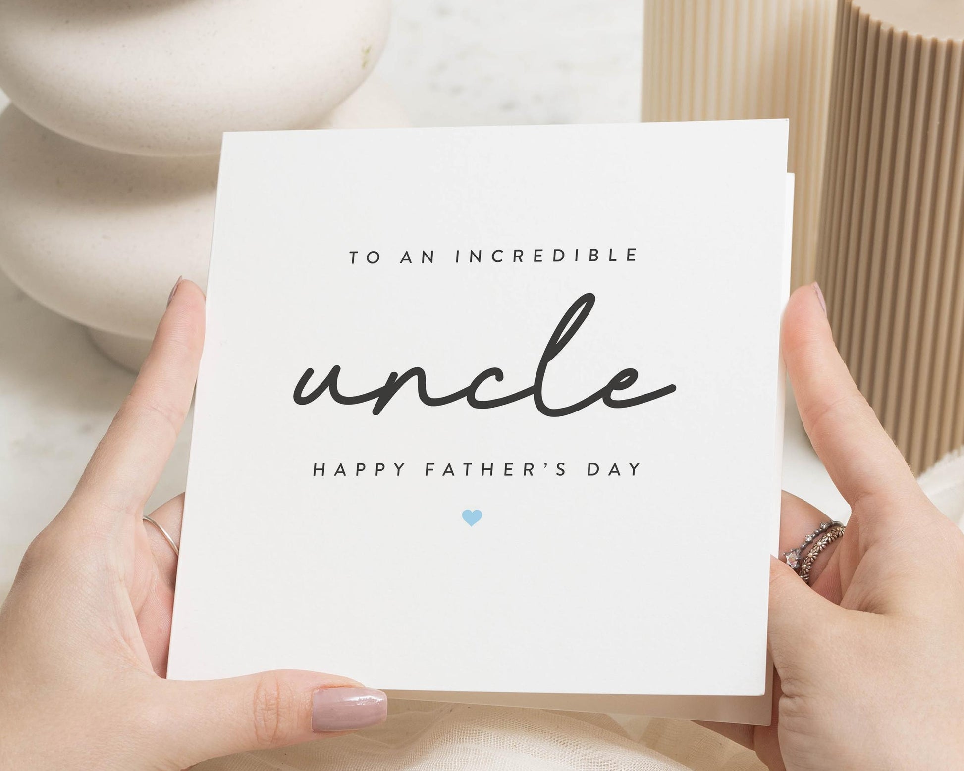 Fathers Day Card for Uncle, Happy Fathers Day Card, Fathers Day Card for Him, Uncle Fathers Day Card, Simple Fathers Day Card
