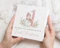 First Christmas Card for Goddaughter, 1st Christmas Card, Personalised Goddaughter Christmas Card, Cute Snowman Christmas Card