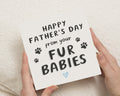 Fathers Day Card from the Dog, Fathers Day Card from the Cat, Fathers Day Card for Him, Cute Fathers Day Card, Fur Babies Card