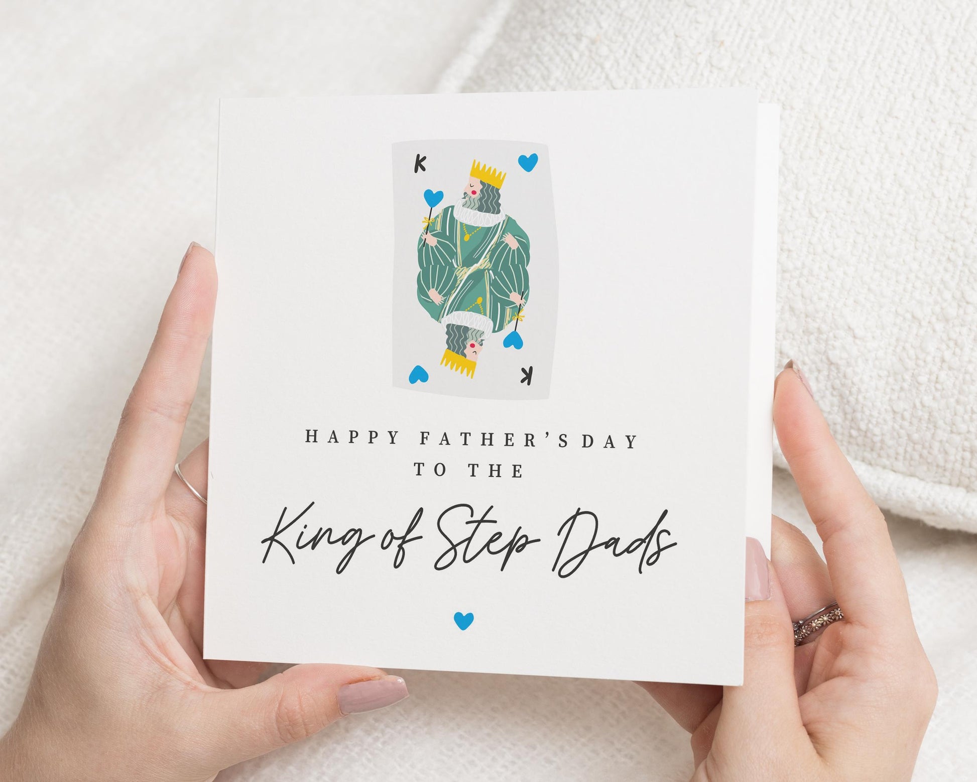 Fathers Day Card for Step Dad, King of Step Dads Card, Fathers Day Card for Him, Stepdad Card, Cute Fathers Day Card