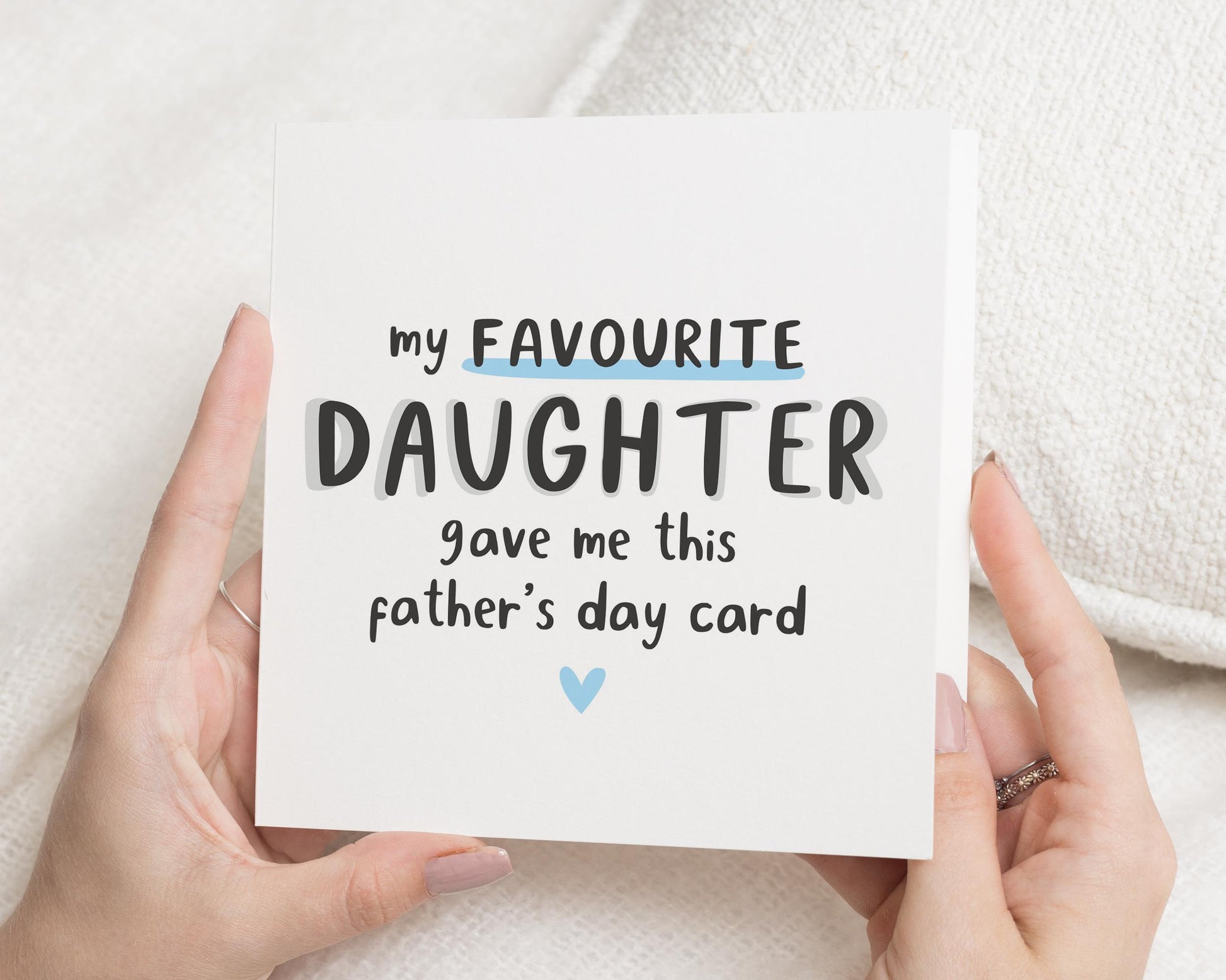 Fathers Day Card from Daughter, Favourite Daughter Fathers Day Card, Funny Fathers Day Card, Fathers Day Card for Dad