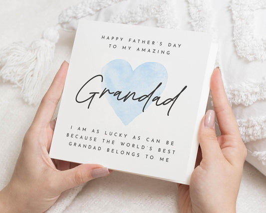 Father's Day Card for Grandad, Grandad Father's Day Card, Card for Grandad, Personalised Father's Day Card, World's Best Grandad Card