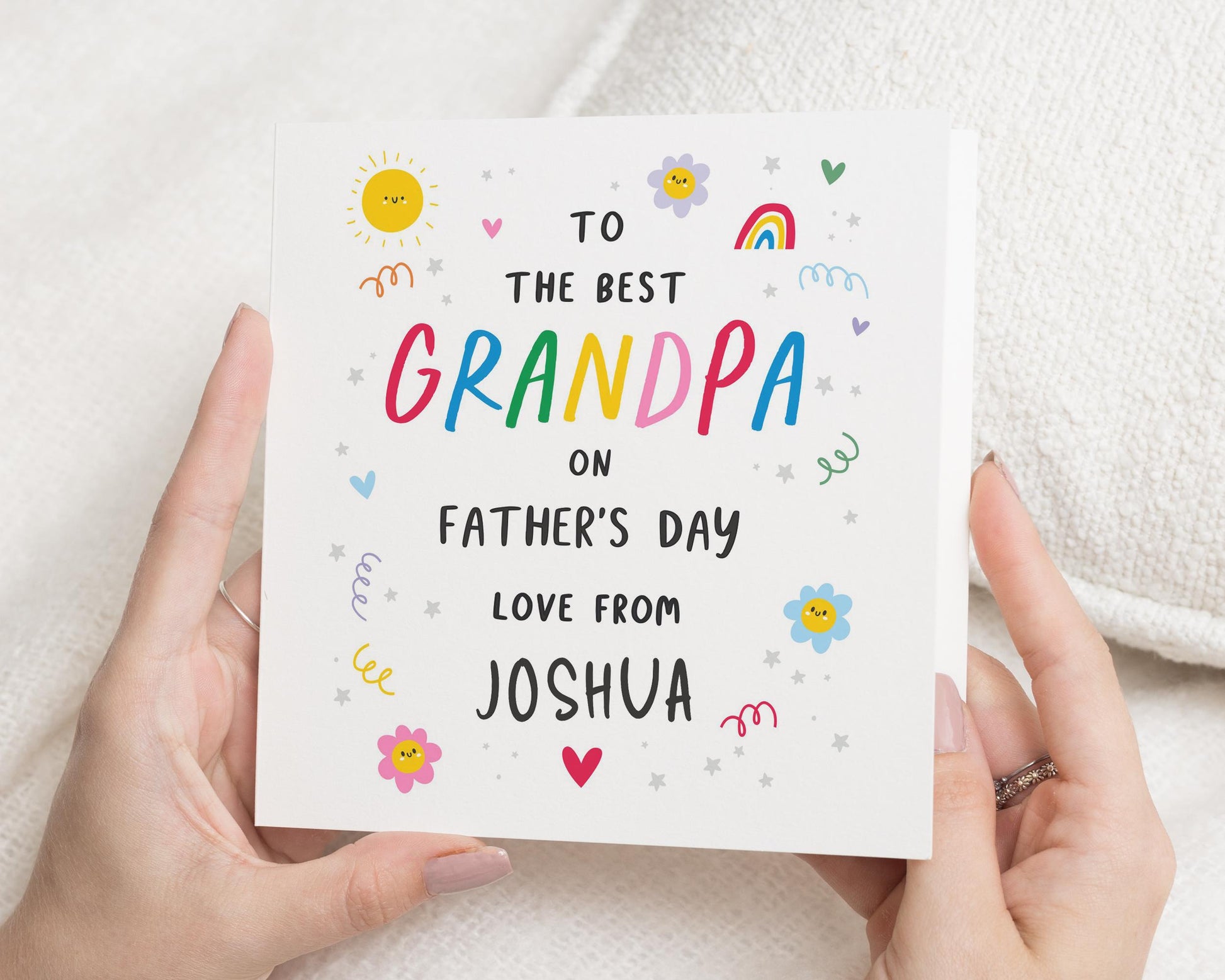 Fathers Day Card for Grandpa, Grandpa Fathers Day Card, Fathers Day Card from Grandchild, Personalised Fathers Day Card, Cute Card for Him