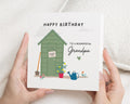 Birthday Card for Grandpa, Grandad Birthday Card, Birthday Card for Him, Garden Shed Birthday Card, Cute Birthday Card for Grandad