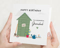 Birthday Card for Grandad, Grandad Birthday Card, Birthday Card for Him, Garden Shed Card, Cute Birthday Card, Personalised Grandad Card