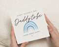 Fathers Day Card Daddy To Be, Daddy To Be Card, Fathers Day From Bump, Daddy Card, Fathers Day Card For Him, Rainbow Card