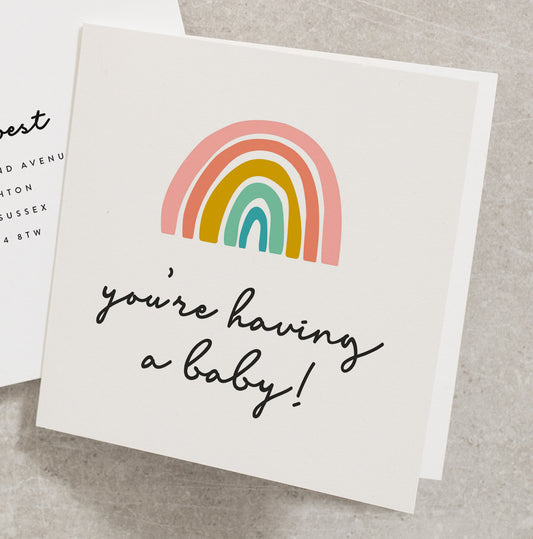 You're Having a Baby Card, New Baby Card, Baby Shower Card, Pregnancy Card, Baby Congratulations Card, Mummy To Be, Expecting Card NB030