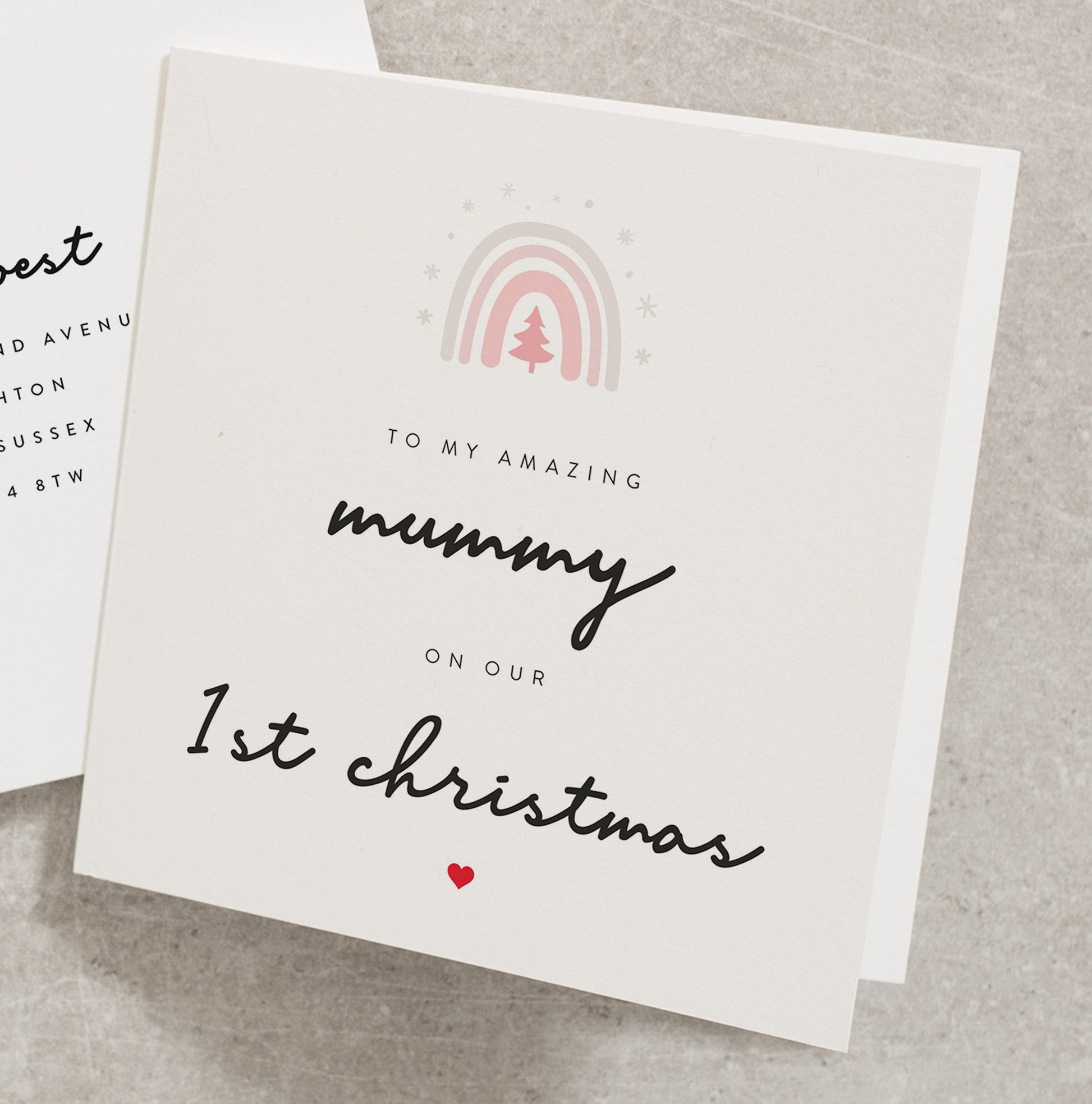 First Christmas As A Mummy Card, Christmas Card From Baby Card, Christmas Mummy Card, 1st Christmas As My Mummy Card CC492