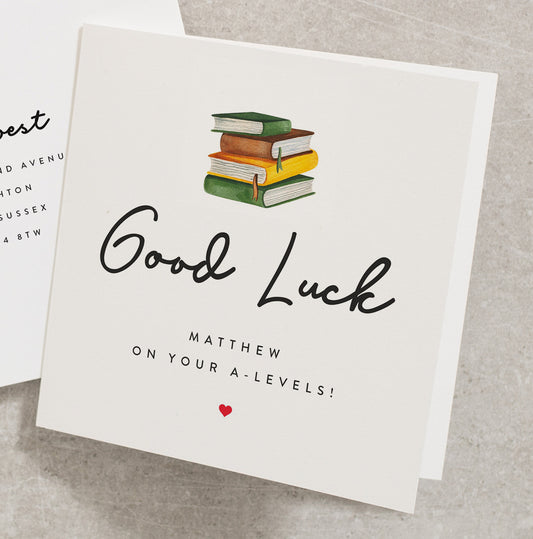 Good Luck In Your Exams Card, Personalised A-Levels Exams Card, You've Got This Good Luck Card, So Proud of You Good Luck Card, ALevel EC010