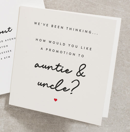 Auntie and Uncle Surprise We're Having A Baby Pregnancy Card, Pregnancy Card For Auntie and Uncle, Baby Announcement Pregnancy Card PG023