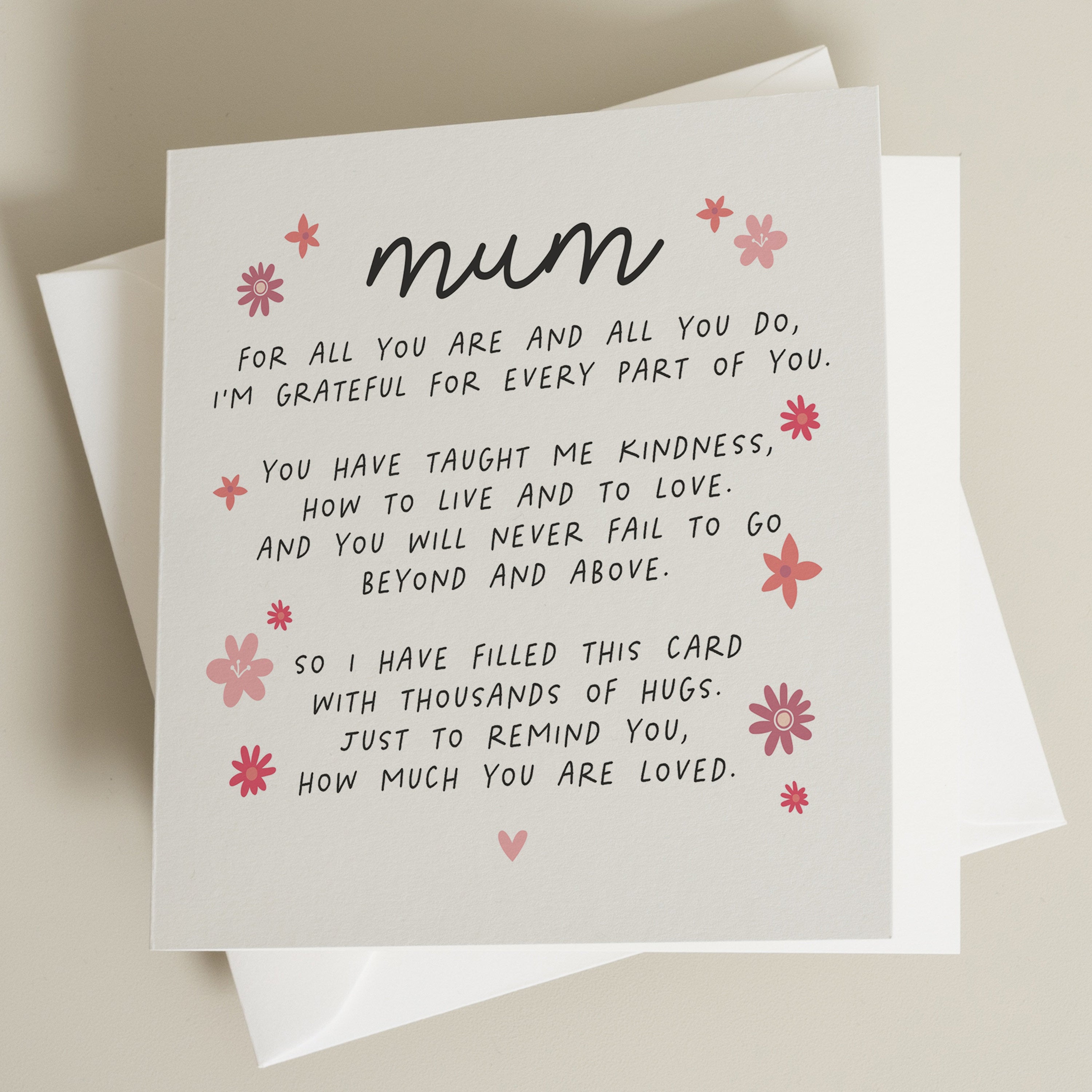 Poem Mothers Day Card From Daughter