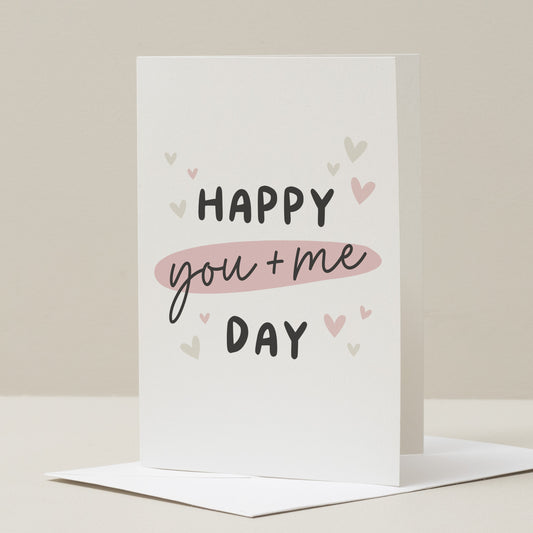 Valentine's Day Card Husband, Wife Valentines Card, Boyfriend Valentines, Girlfriend Valentines Gift, Happy You And Me Day, Anniversary Card