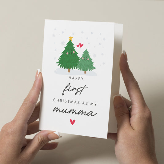 First Christmas As My Mummy, Mummy's 1st Christmas Card From Baby, Mum First Christmas, Cute Newborn Christmas Card For New Mum, Xmas Gift