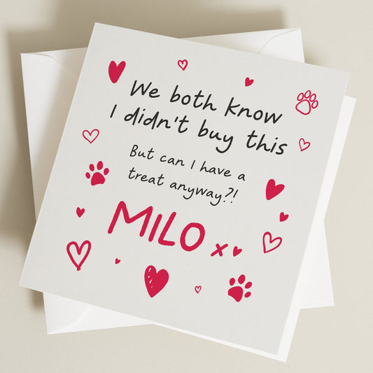 Valentines Day Card, Furry Friend Valentines Day, Valentines Day Card from Pet, Pet Owner Valentine's Card For Him Or Her, Valentine's Card
