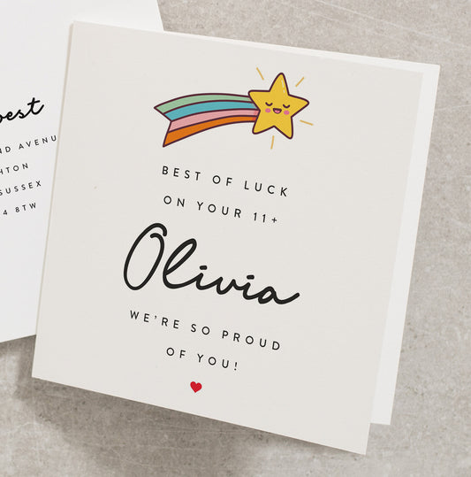 11+ Good Luck In Your Exams Card, Personalised 11+ Exams Card, You've Got This Good Luck Card, So Proud of You Good Luck Card EC016