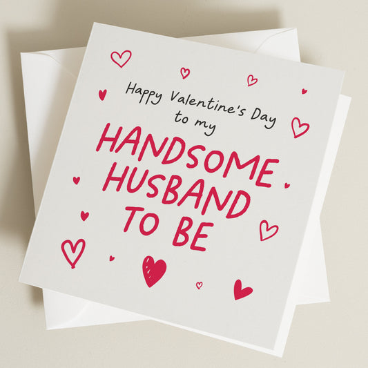 Valentines Day Card, Husband to Be Valentines Day, Valentines Day Card For Him Or Her, Husband Valentine's Card, valentine's Gift