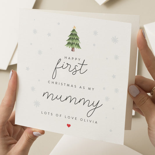 First Christmas As My Mummy, Mummy's 1st Christmas Card From Baby, Mum First Christmas, Cute Newborn Christmas Card For New Mum, Xmas Gift