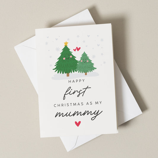 First Christmas As My Mummy, Mummy's 1st Christmas Card From Baby, Mum First Christmas, Cute Newborn Christmas Card For New Mum, Xmas Gift