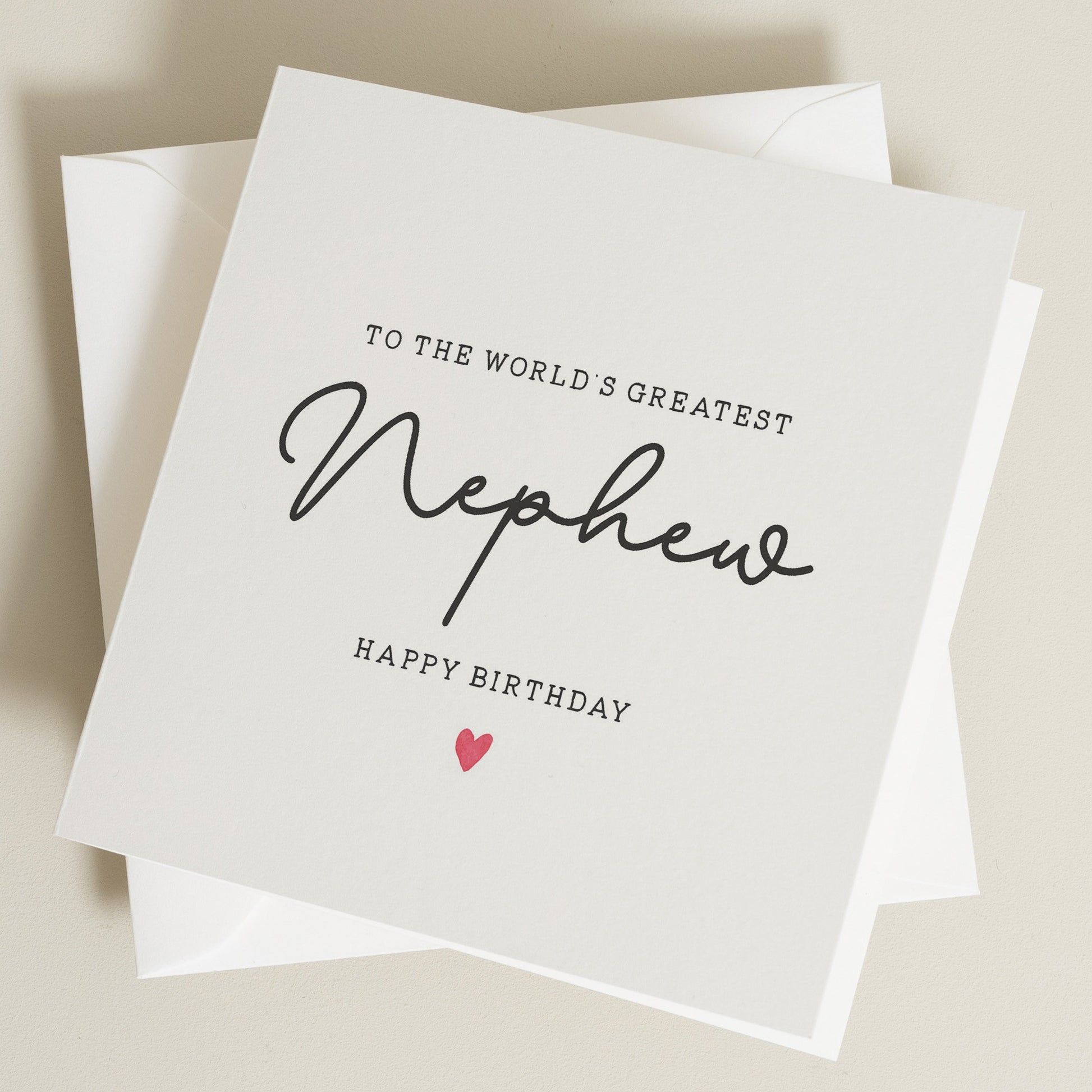 World's Greatest Nephew Birthday Card, Birthday Gift For Nephew, Birthday Card For Nephew, Birthday Gift For Him, Simple Birthday Card
