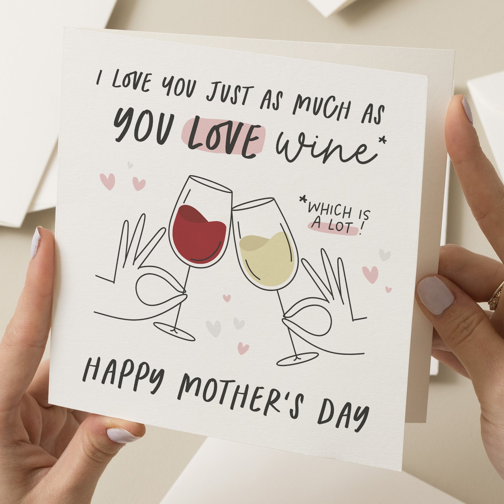 Mothers Day Card For Mum, Wine Lover Mother's Day Card, Mothers Day Wine Card, Cute Mothers Day Card, Funny Mother's Day Card To Mum, Gift