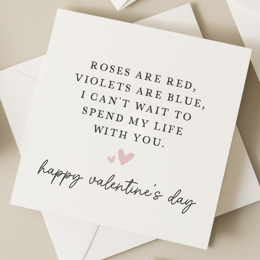 Fiancé Valentines Day Card, Boyfriend Valentines Day Card, Valentines Day Gift Fiancé, Valentine's Card For Him, Fiancé Valentine's Day